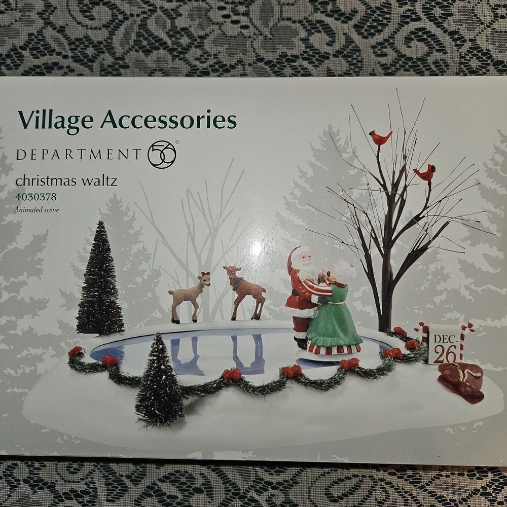 Department 56 Village Accessories Christmas Waltz Animated Scene - Picture 8 of 8